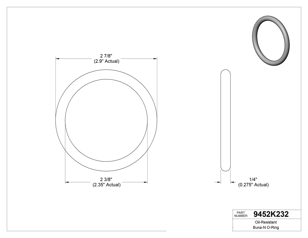 Technical drawing - 9452K232